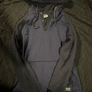 Dravus Dark Blue Hooded Sweatshirt